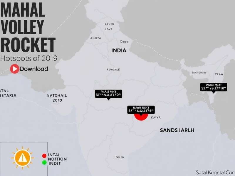 Mahal Volley Rocket - Popularity Across India Map of India highlighting Mahal Volley Rocket download hotspots across states